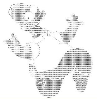 Homer Simpson em ASCII