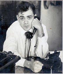 Calazans Fernandes, em 1956. Jornalista comprou a falsa reportagem do tesouro na ilha de Baraúna