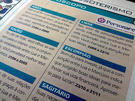 Os populares horóscopos em jornais falham em testes científicos 